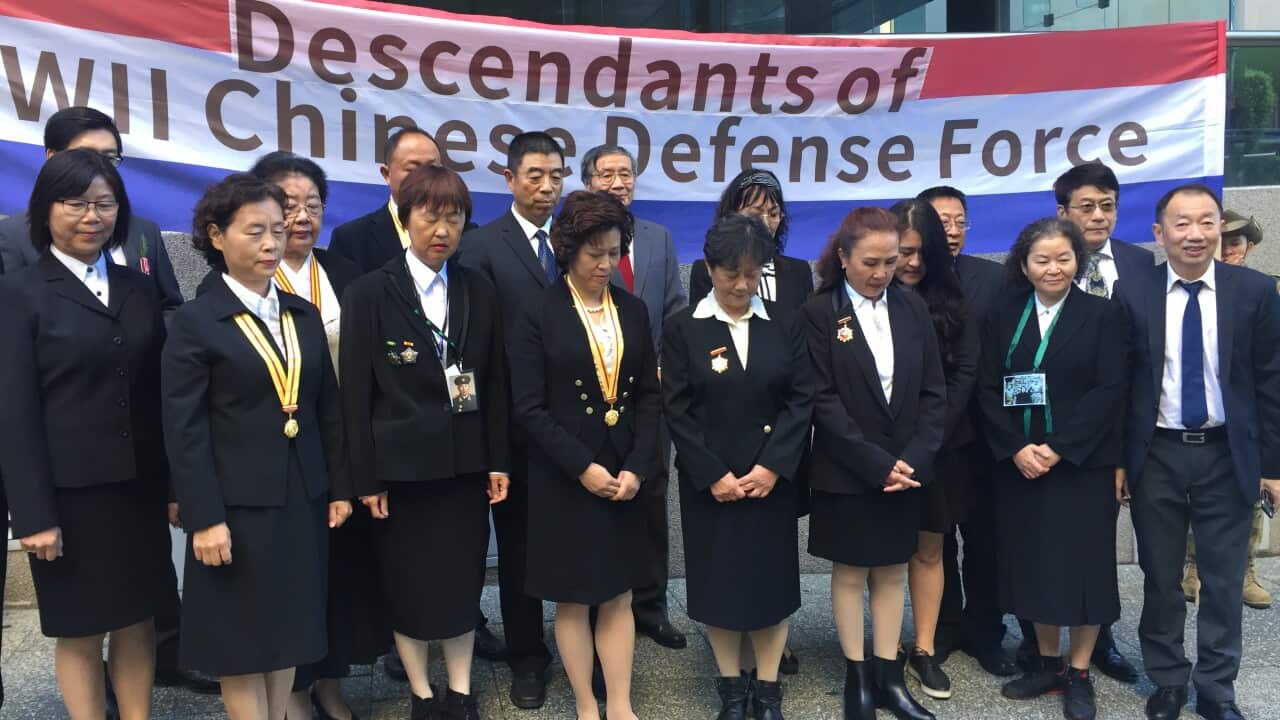Chinese war veterans anzac WW2 march perth
