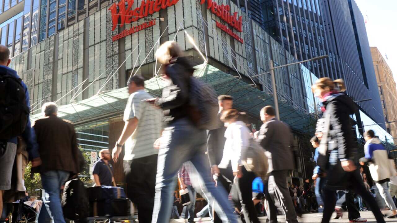 A Westfield shopping centre in Sydney