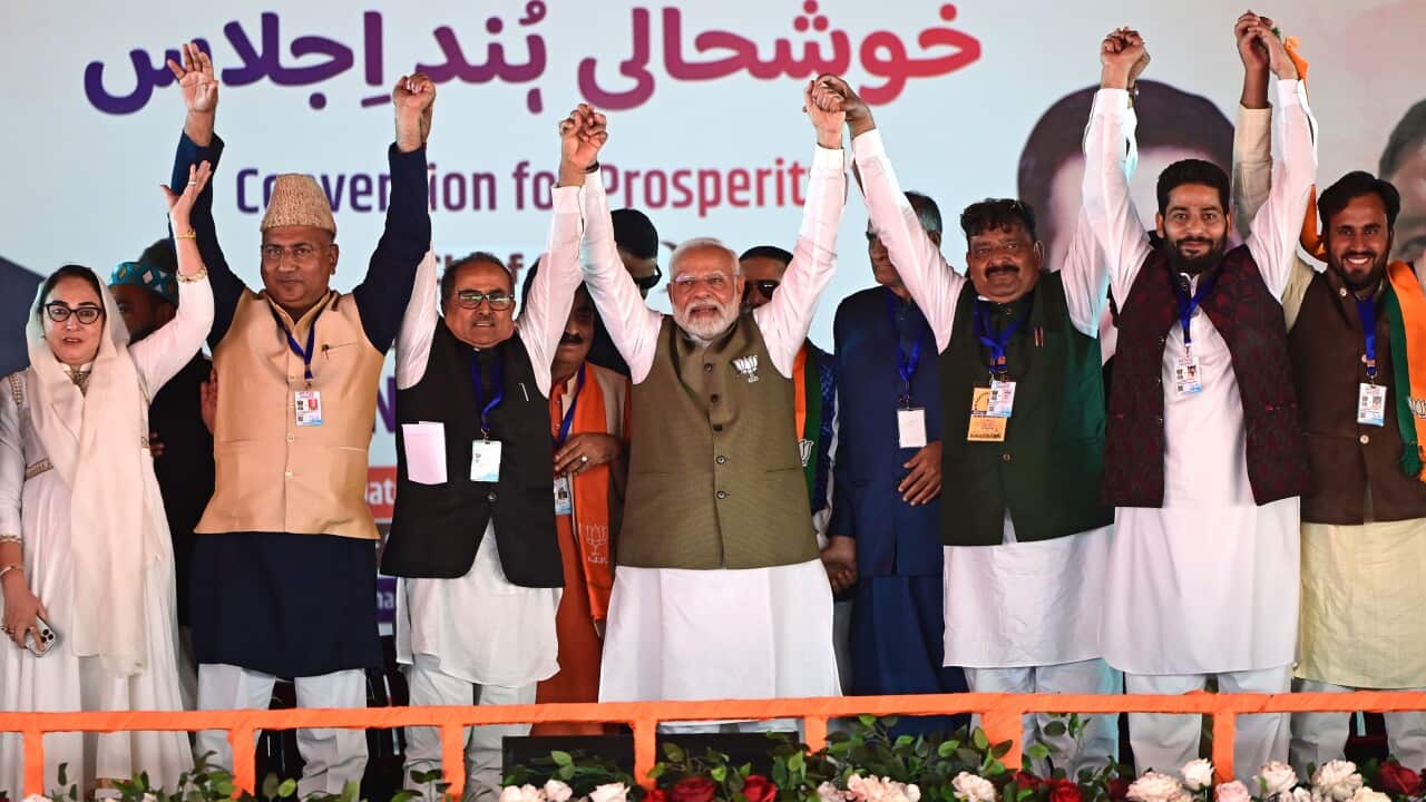 India: Prime Minister Narendra Modi Address Campaign Rally In Srinagar For Assembly Elections