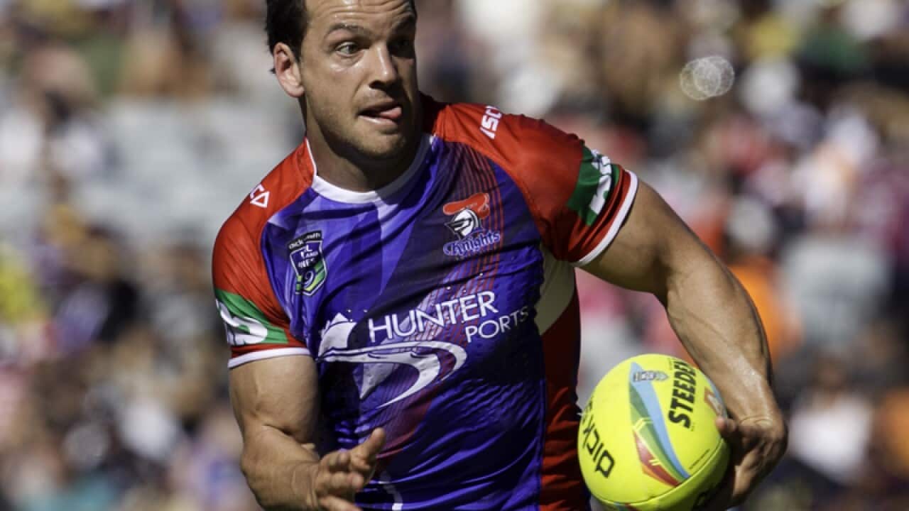 Jarrod Mullen in action for the Knights