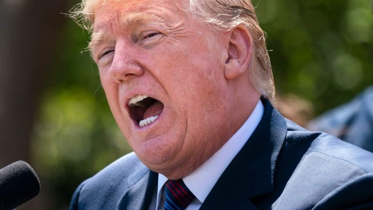 US president Donald J Trump