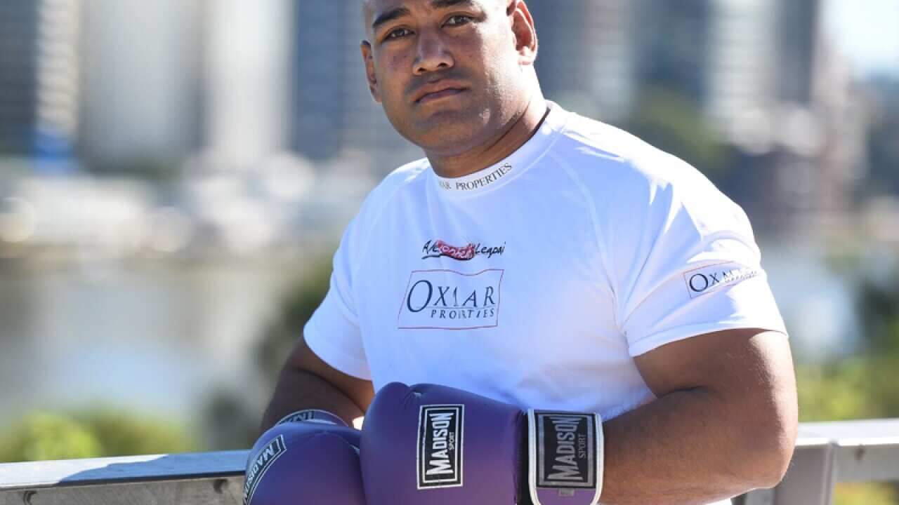 Australian heavyweight boxer Alex Leapai