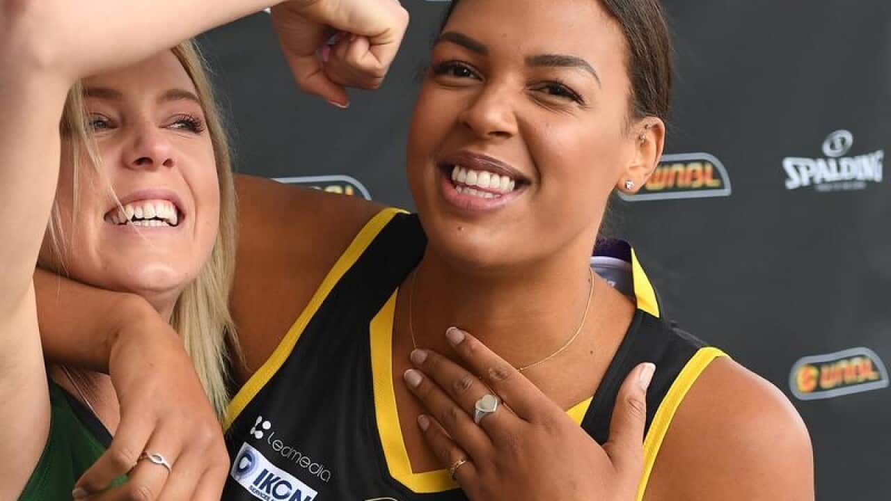 Sarah Blicavs and Liz Cambage