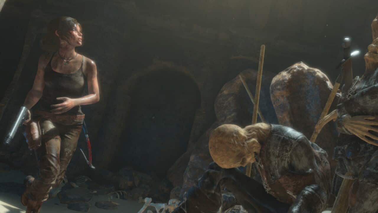 A scene from Rise of the Tomb Raider