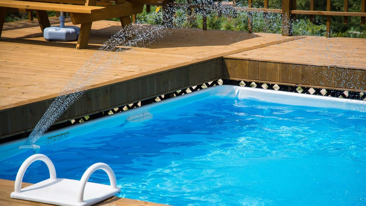 How can you be safe in a swimming pool?