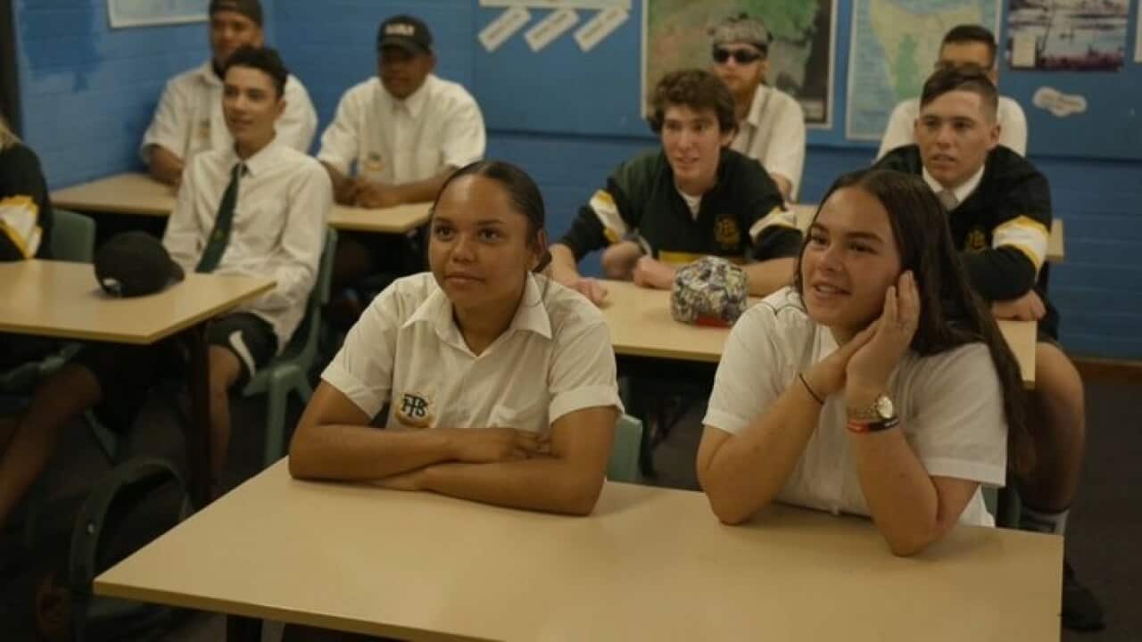Peel High students learning Gamilaraay
