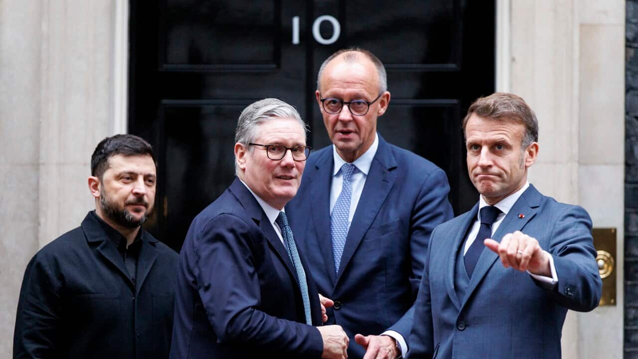 President of Ukraine meets the leaders of the UK, France and Germany in London