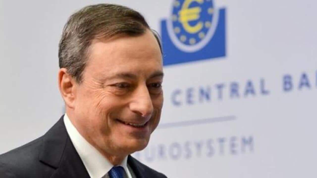 Departing ECB Governor Mario Draghi