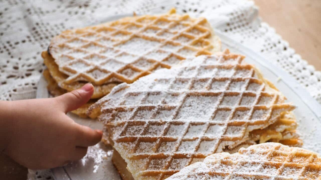 Pizzelle (Italian stovetop waffles) SBS Food