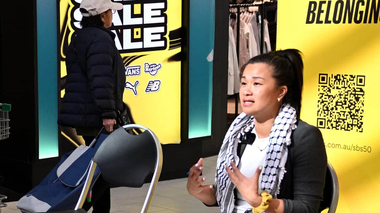 Huong Truong,  Greens candidate for Fraser on SBS Greek, April 2025
