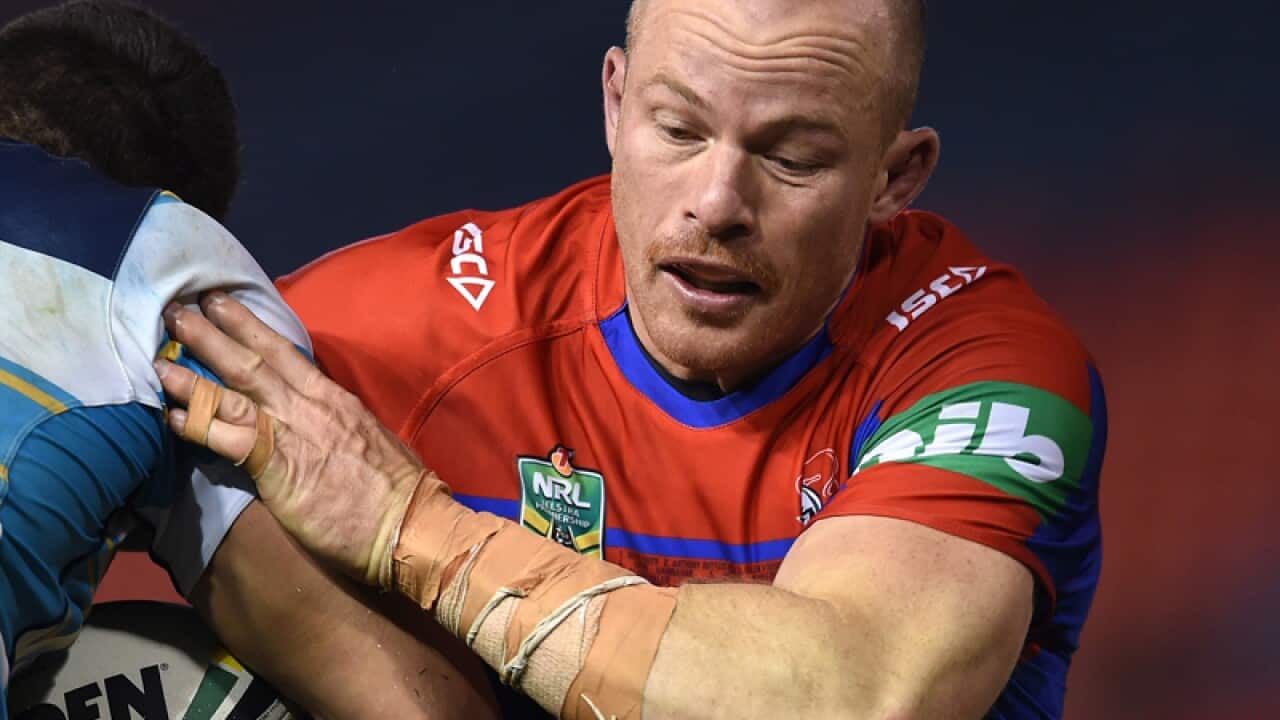 Beau Scott (right) of the Knights