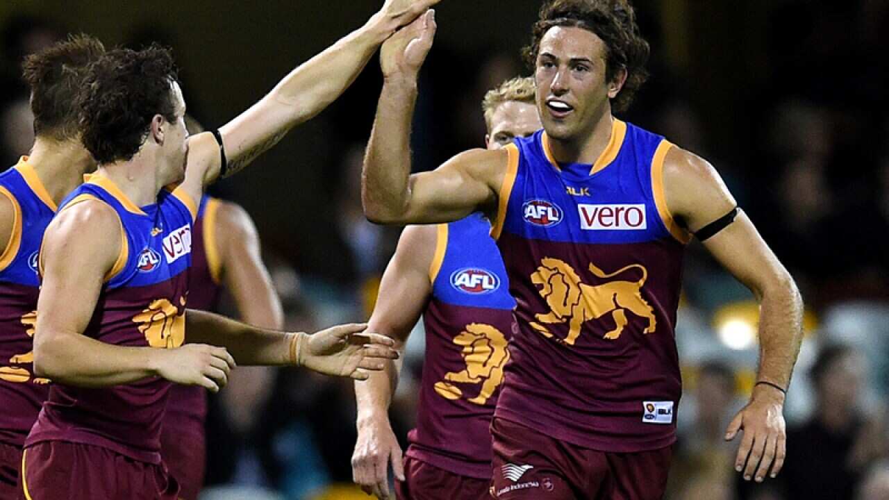 Marco Paparone of the Brisbane Lions