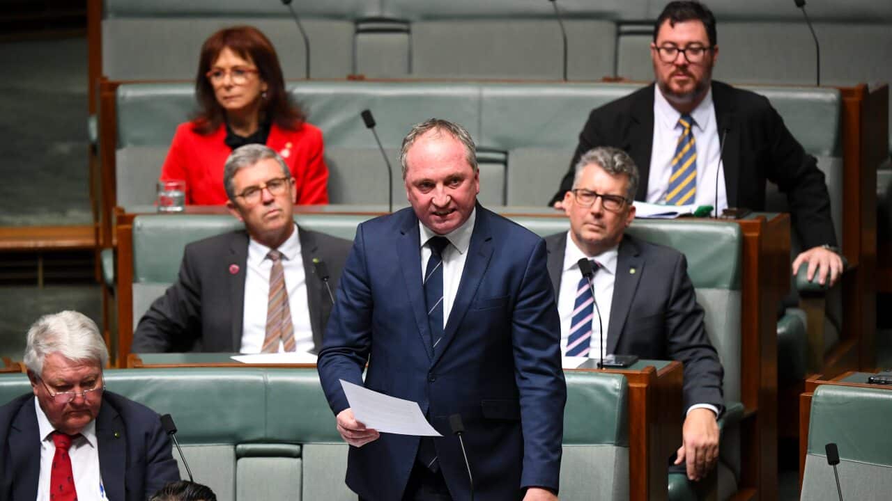 Mbunge wa Nationals Barnaby Joyce ndani ya nyumba ya wawakilishi