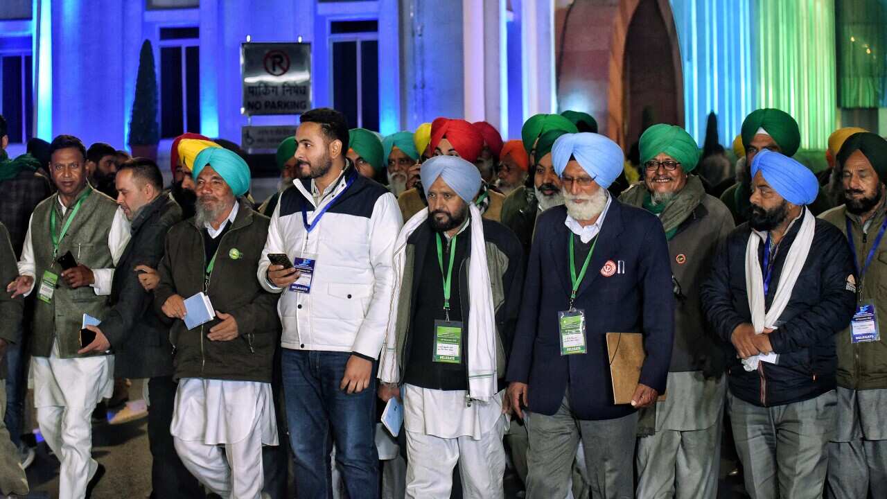 Farmers leaders union coming out after meeting with Union Ministers over farm laws