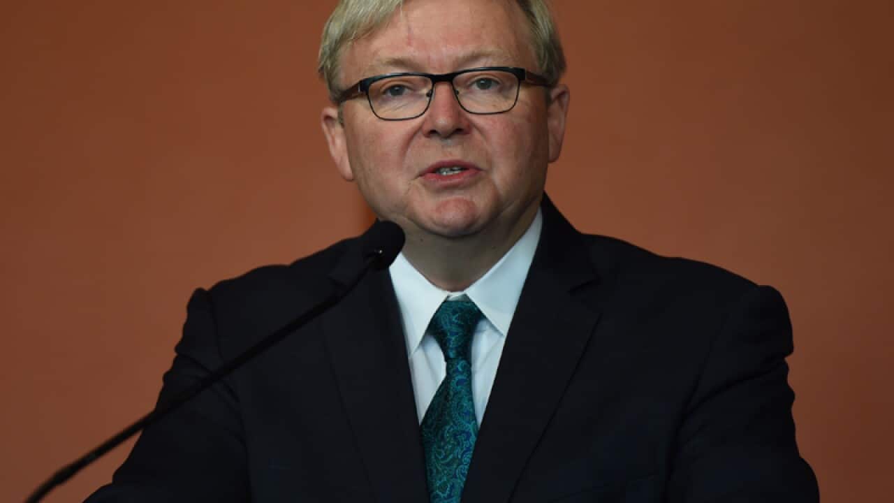 Former prime minister Kevin Rudd