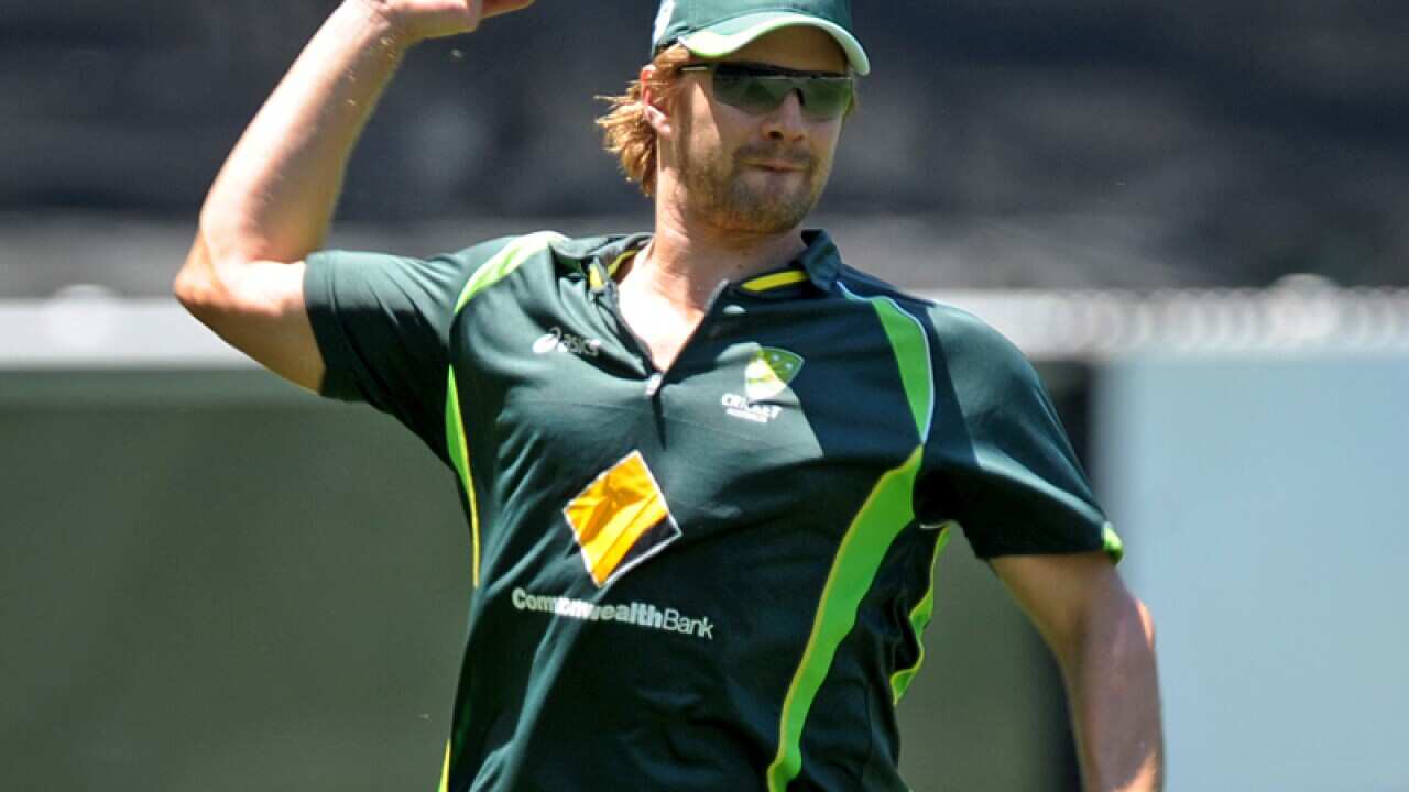 Shane Watson during a training session.
