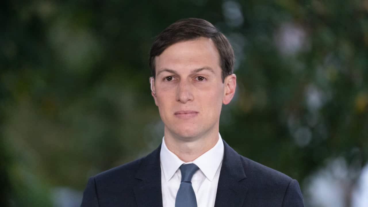 Jared Kushner does a television interview at the White House, Monday, October 26, 2020, in Washington
