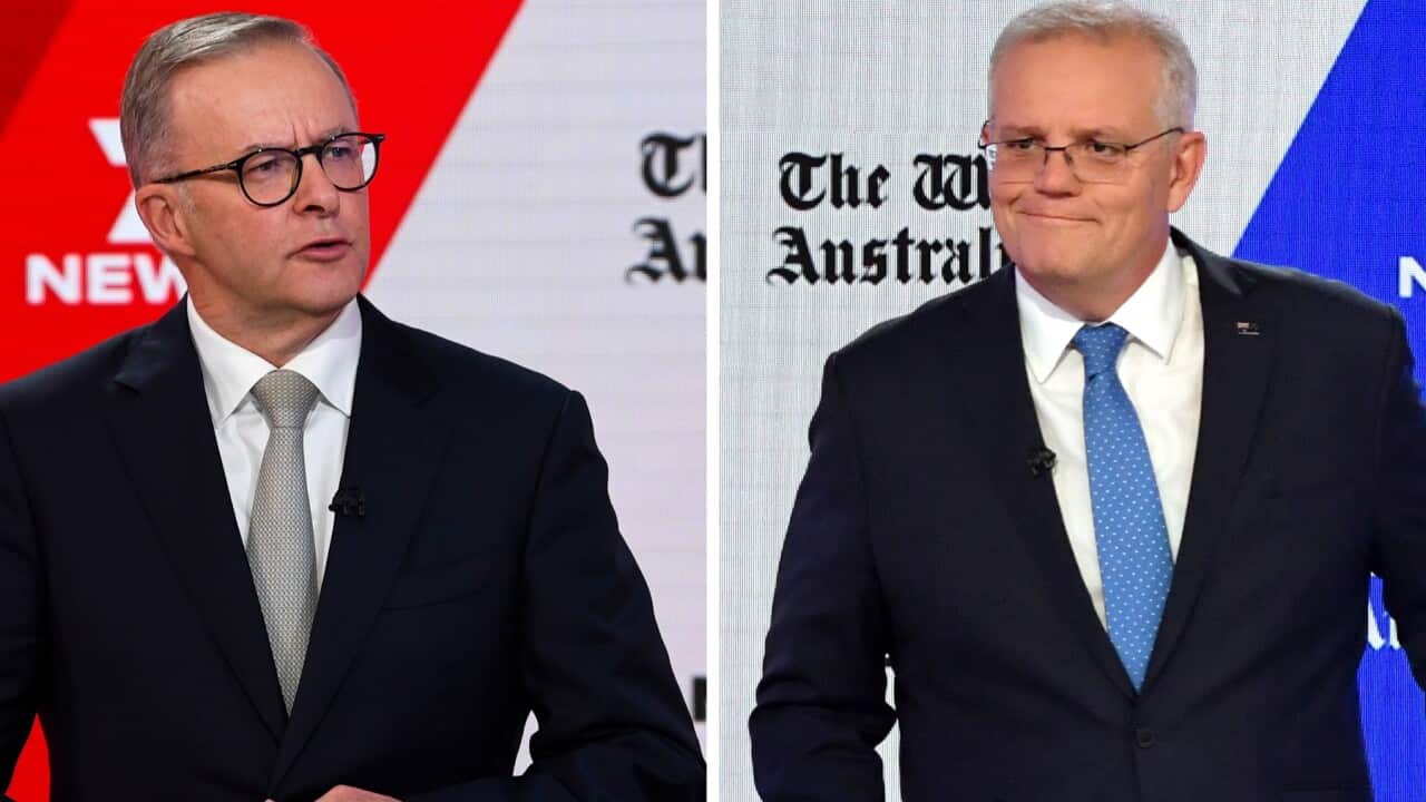 Anthony Albanese and Scott Morrison