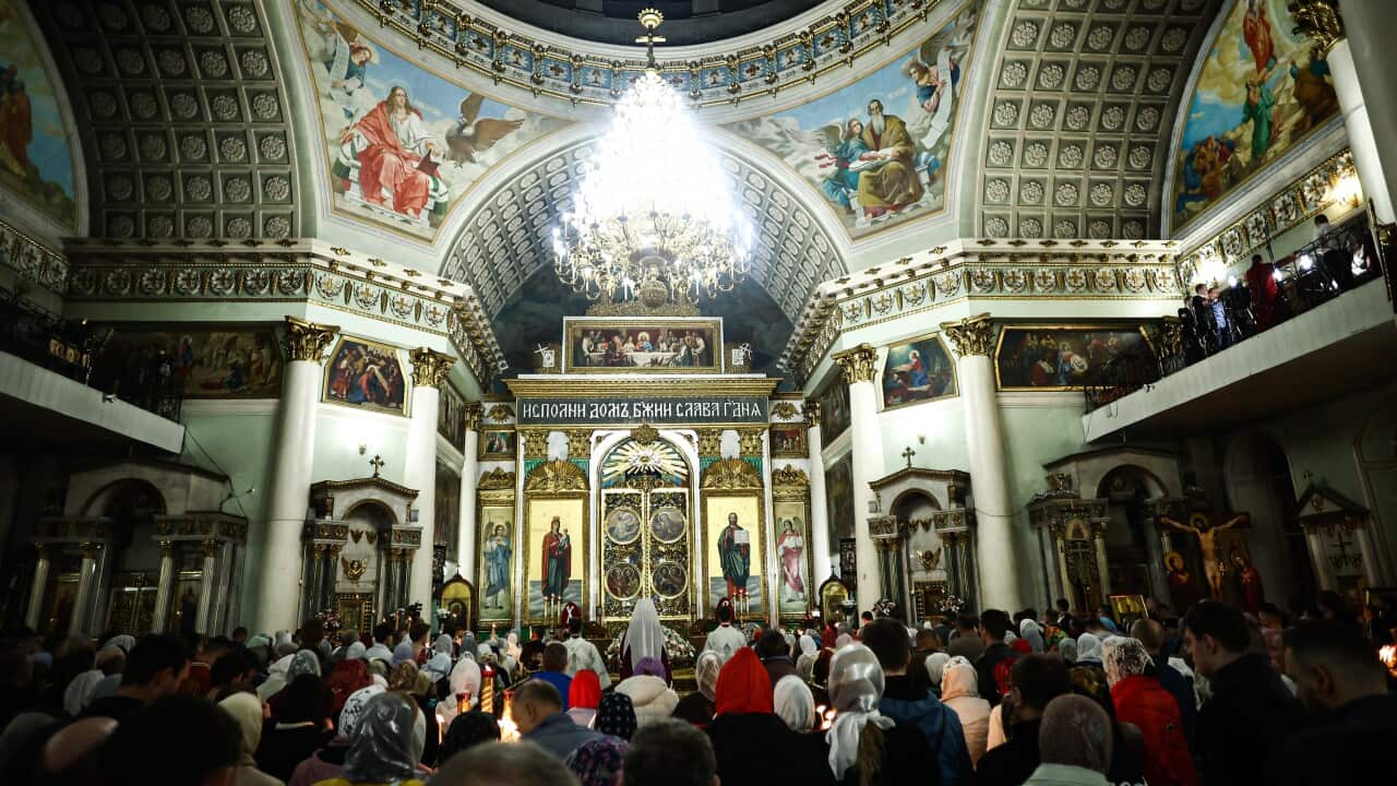 Russia: Russian Orthodox believers celebrate Easter in Kursk