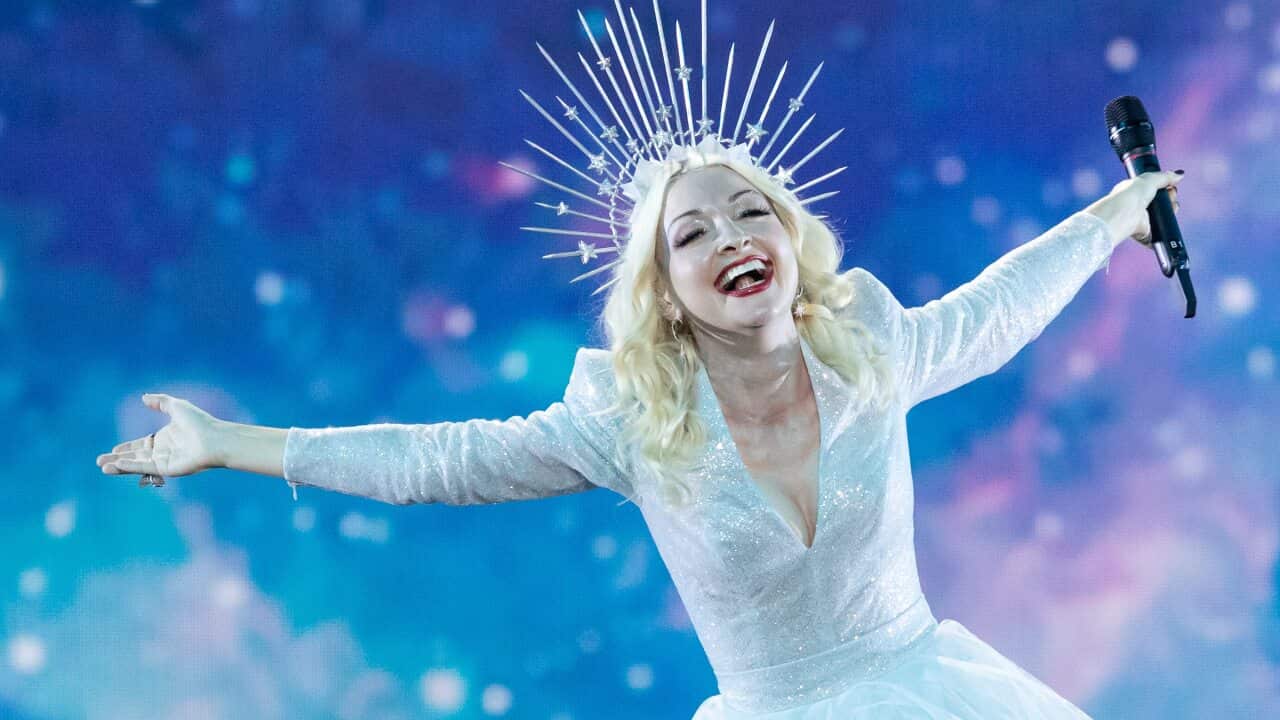 Kate Miller-Heidke during the 64th annual Eurovision Song Contest Semi-Final.
