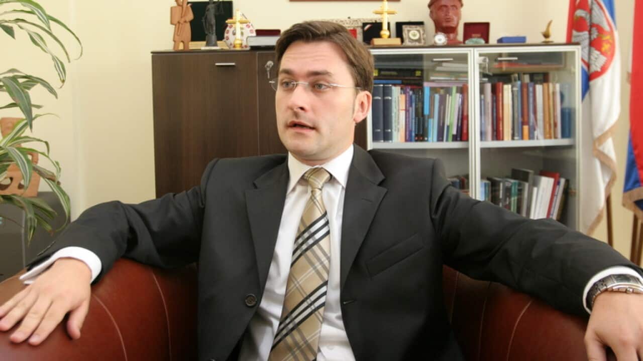 Serbian Justice Minister Nikola Selakovic 