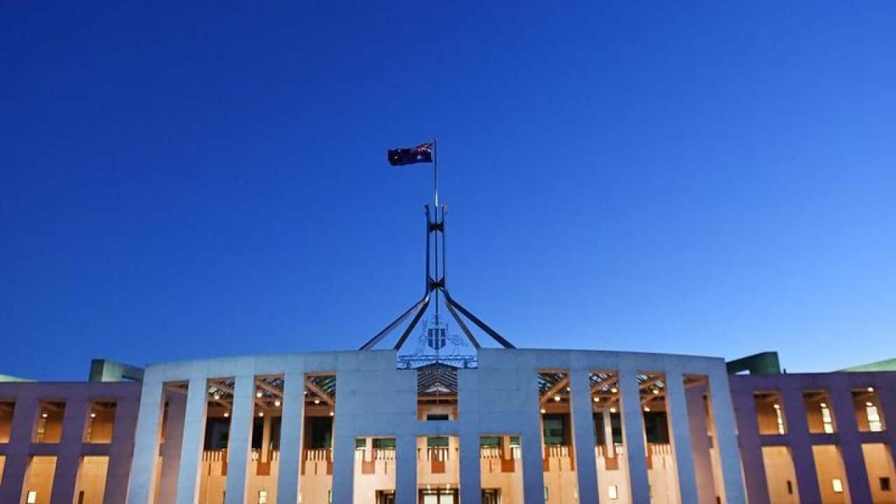 Parliament House in Canberra.