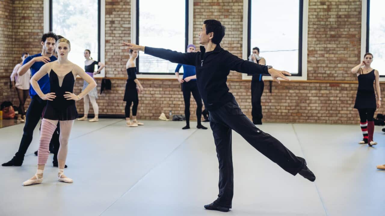 Li Cun Xin during rehearsal at Qld Ballet – David Kelly