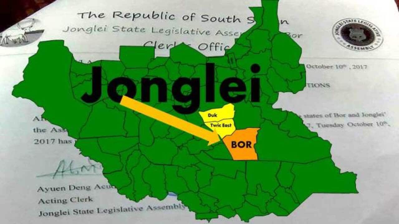 South Sudan map
