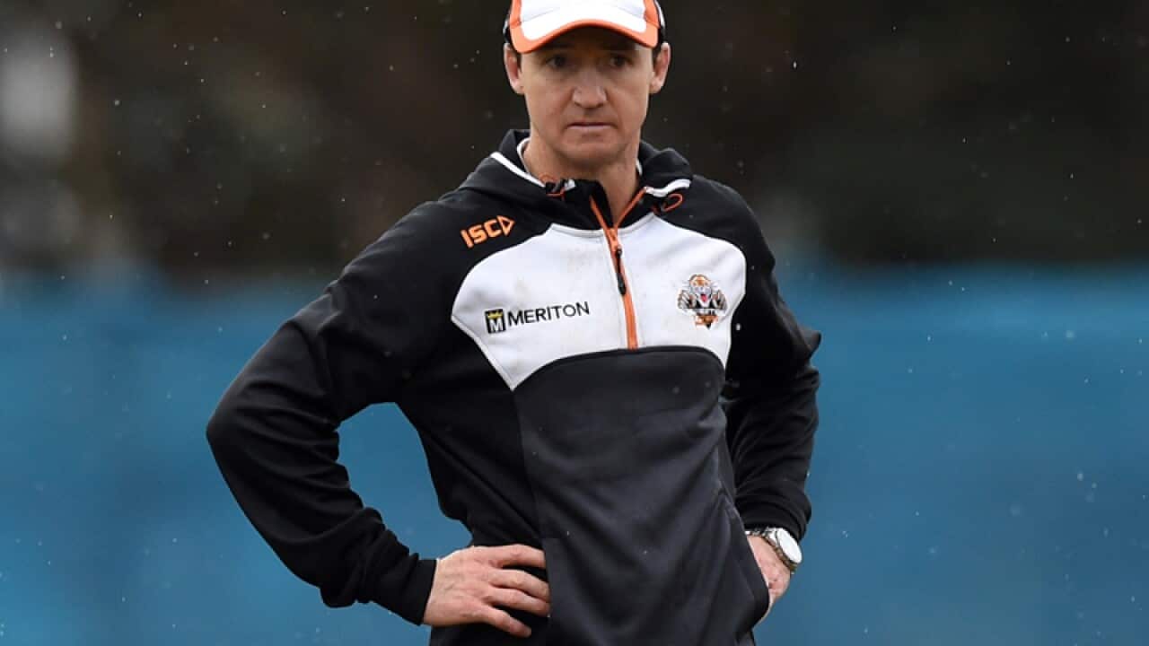 Wests Tigers coach Jason Taylor