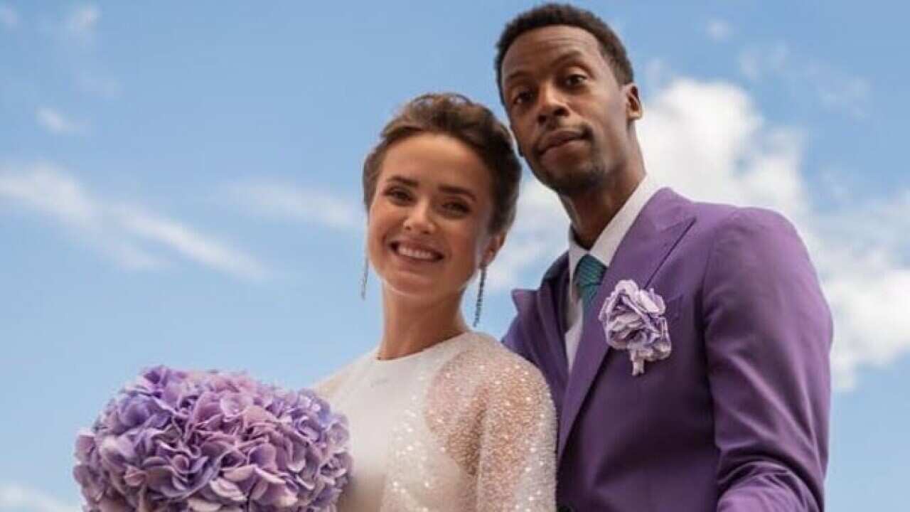 Gael Monfils et Elina Svitolina