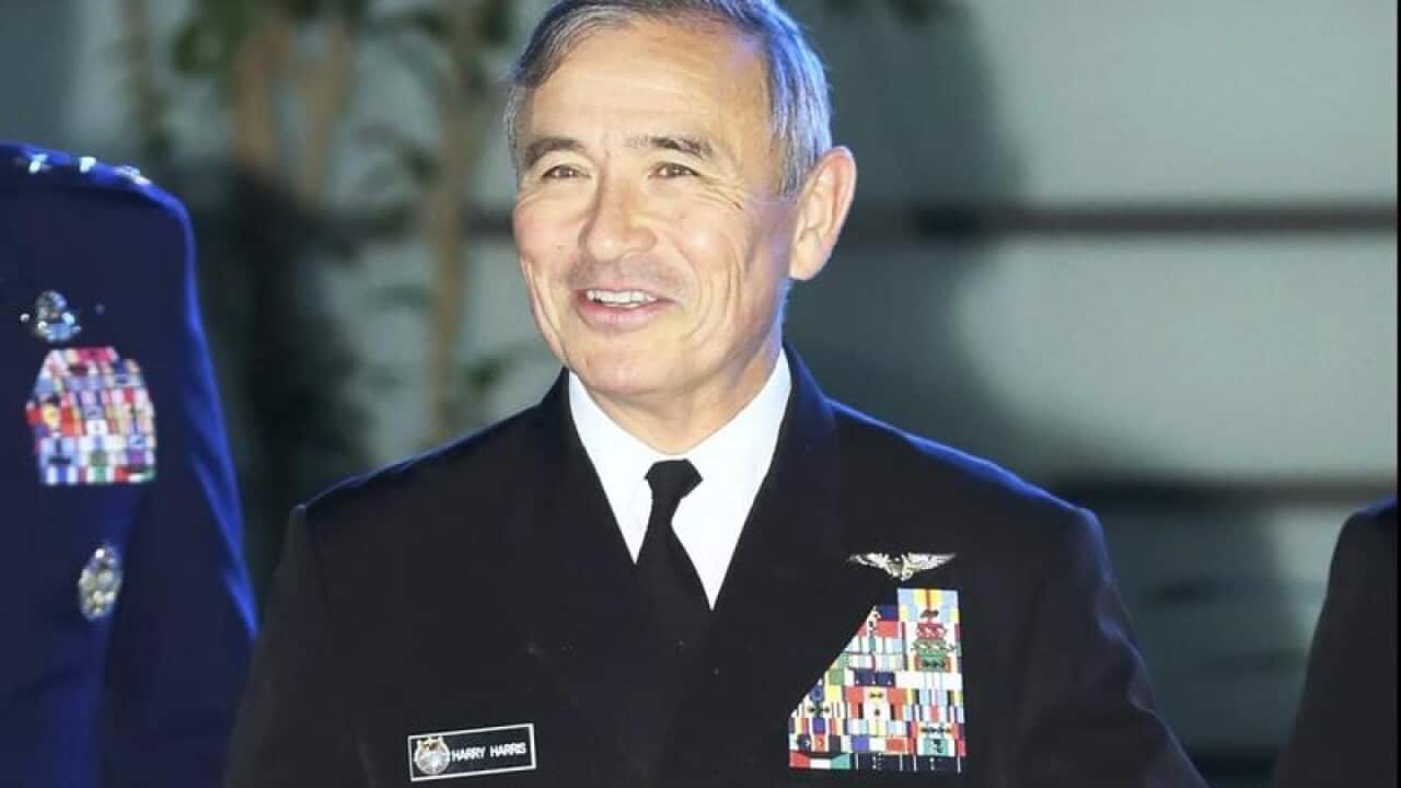 File image of former US admiral Harry Harris