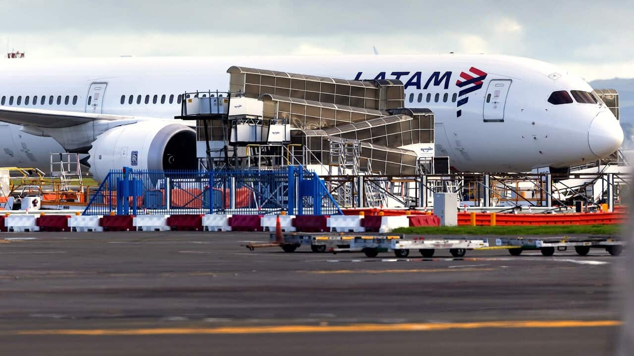 The LATAM Airlines Boeing 787 Dreamliner plane that suddenly lost altitude mid-flight (Getty)