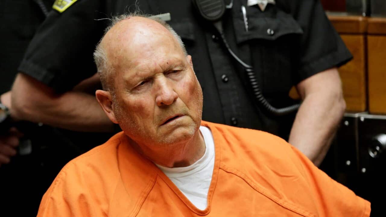 Joseph James DeAngelo, 72, who authorities suspect is the so-called Golden State Killer appears in court.