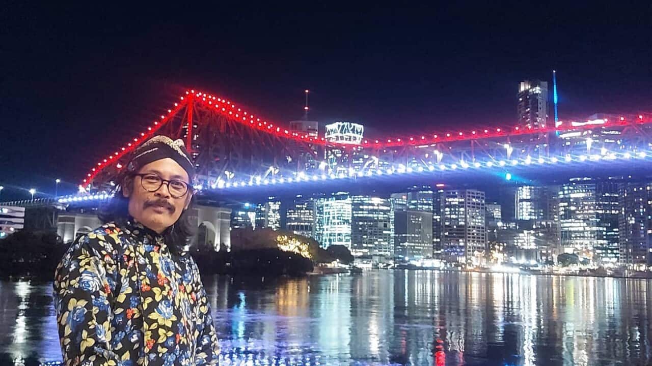 Dalang Agustinus Jogiono di Story Bridge, Brisbane