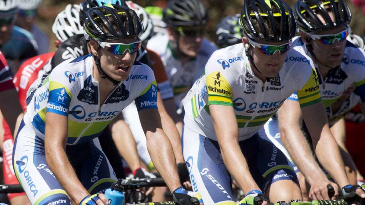 Orica-GreenEDGE riders during the Tour Down Under