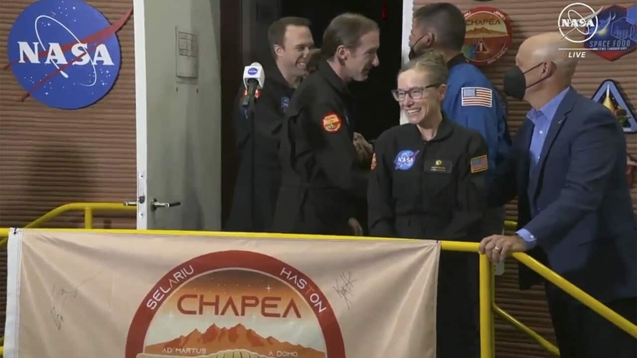 US NASA Simulated Mars Exit