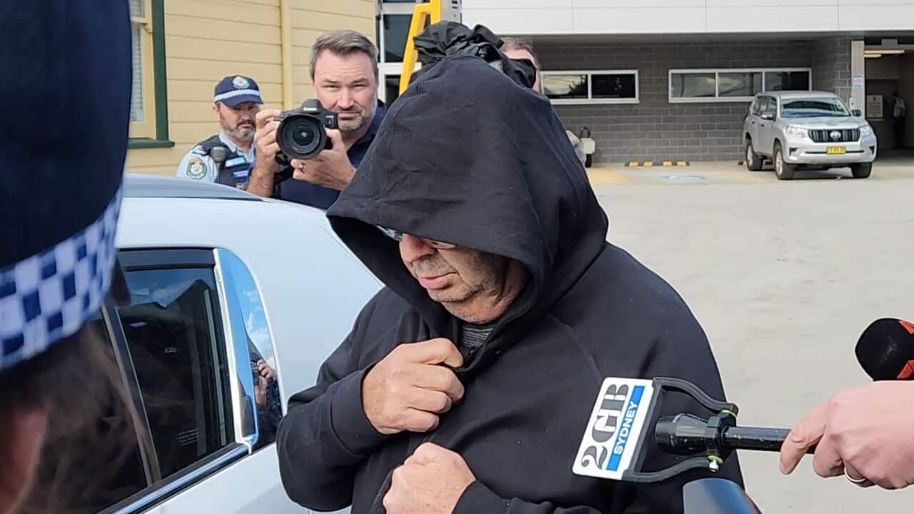 Bus driver Brett Button leaves the Cessnock Police Station