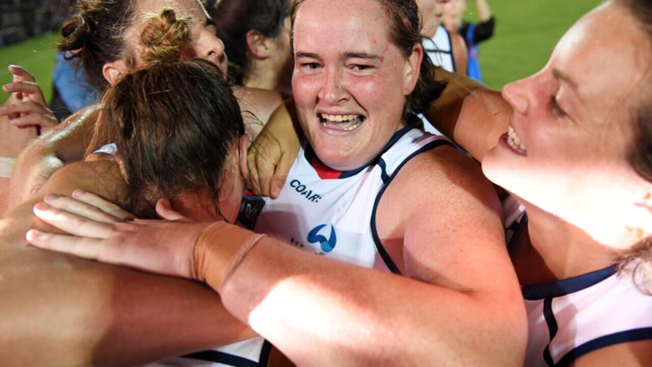 Sarah Perkins of the Crows