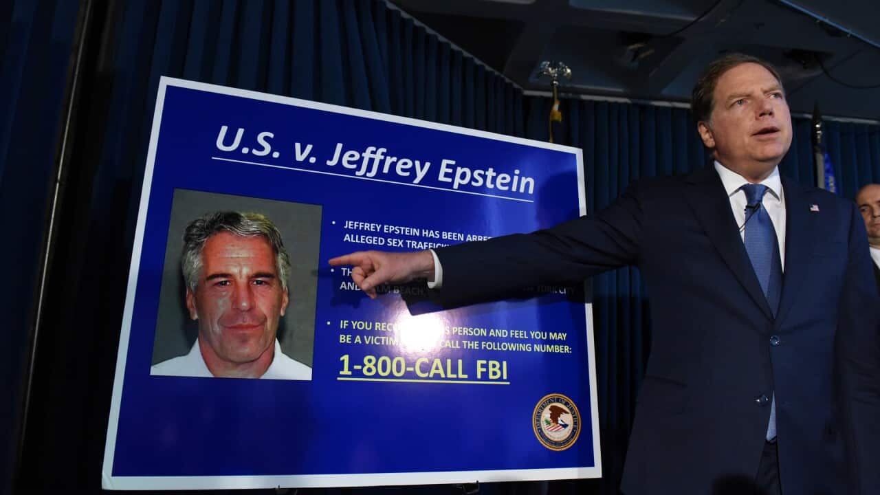 US Attorney for the Southern District of New York Geoffrey Berman announces the charges against Jeffery Epstein