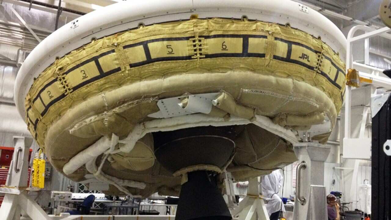 A flying saucer developed by NASA