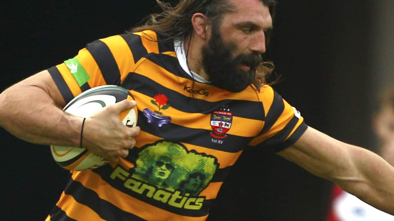 French rugby player Sebastien Chabal