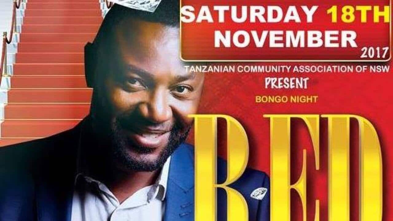 Bango la tamasha ya zulia jekundu ya jamii yawa Tanzania wa NSW