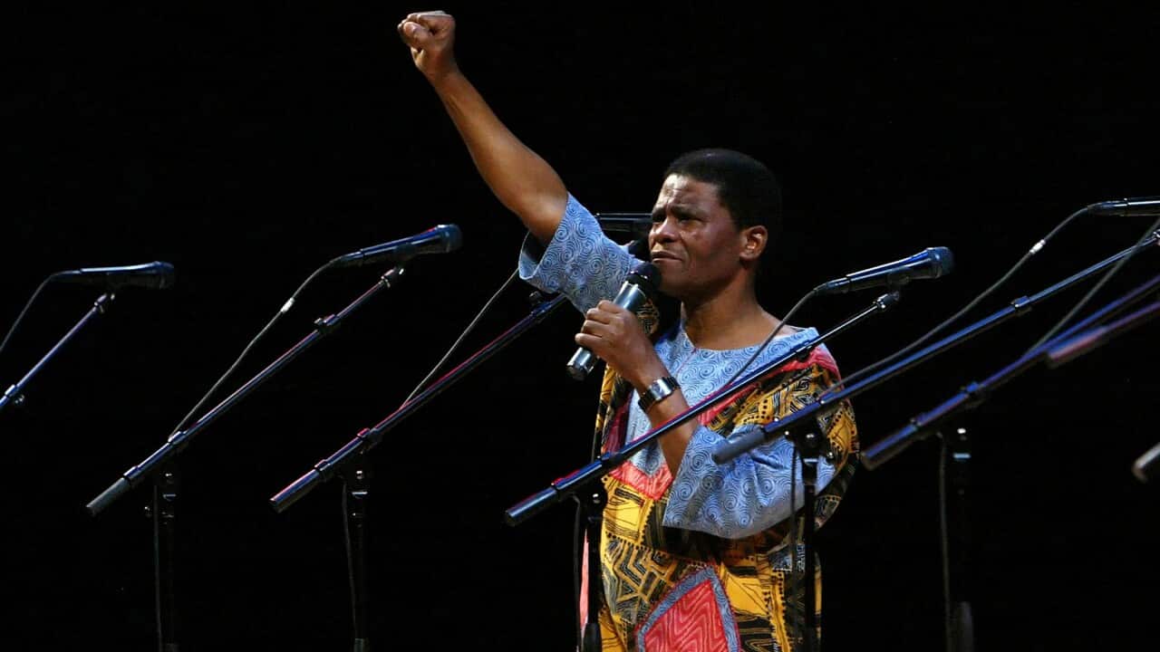 Ladysmith Black Mambazo founding member Joseph Shabalala in 2008