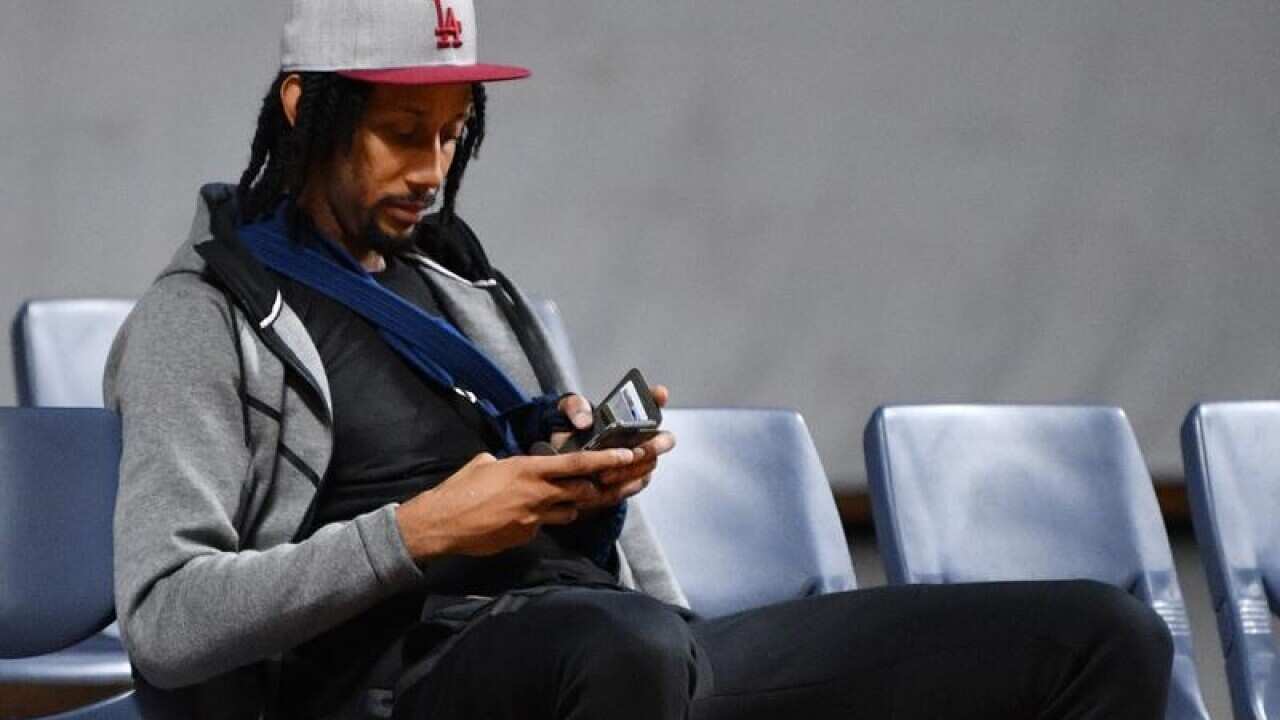Josh Childress is seen during an Adelaide 36ers training session