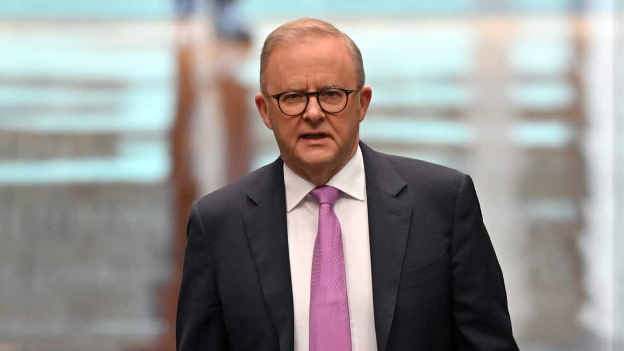 Prime Minister Anthony Albanese arrives for Question Time in the House of Representatives at Parliament House in Canberra