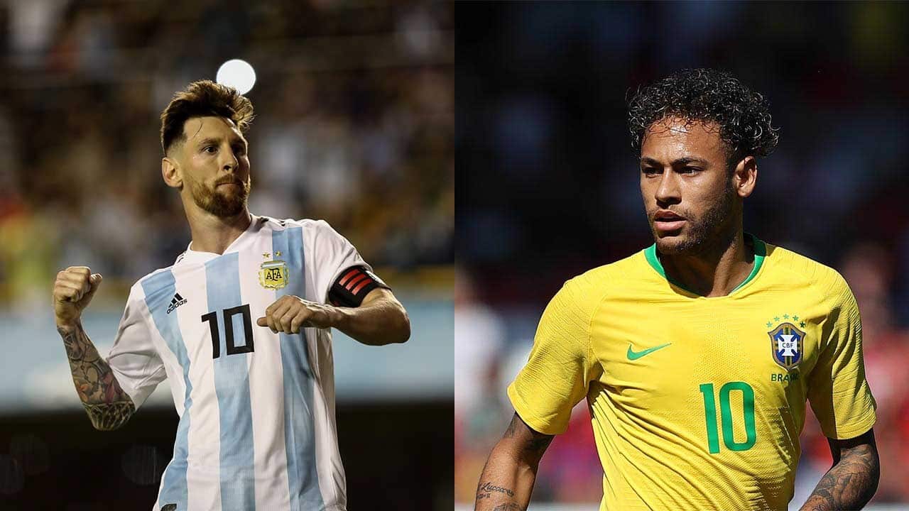 Lionel Messi (pictured left) and Neymar (pictured right).