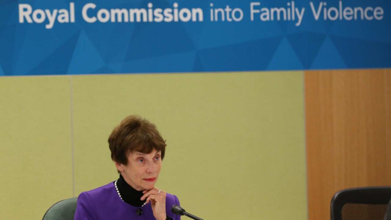Commissioner Marcia Neave at the Royal Commission into Family Violence