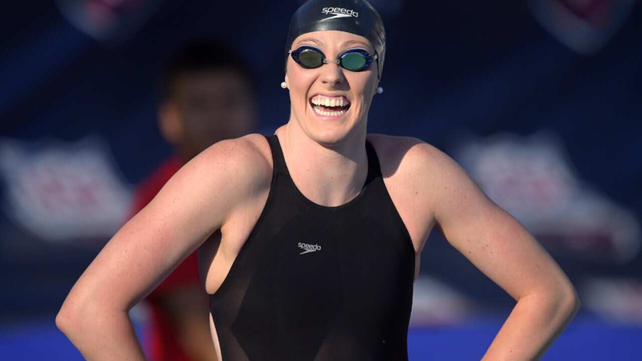 Missy Franklin during a meet.