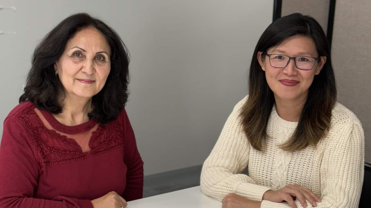 Sisterworks CEO Ifrin Fittock and program participant Fatemeh Zahra Hazrati (Supplied).jpeg