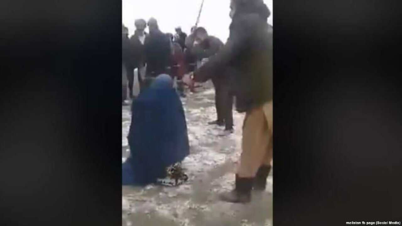 Woman lashed for unknown reason